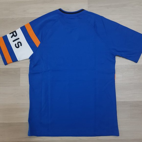 Givenchy Paris Logo Embroidered Blue T-Shirt